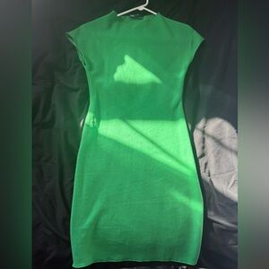 Zara Vibrant Green Mini Dress